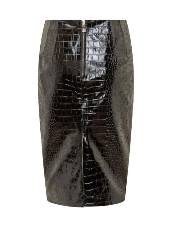  베르사체 미디 스커트 10126301A08447 1B000 BLACK - VERSACE