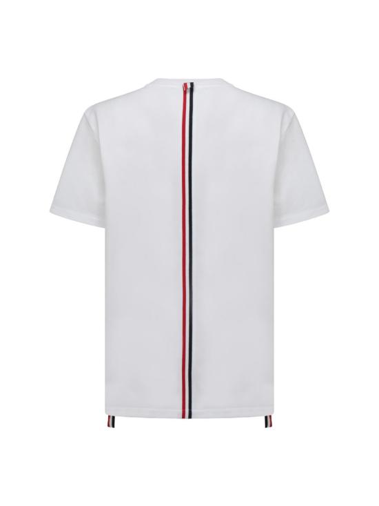 26SS 톰브라운 반팔 티셔츠 MJS056A00050 100 WHITE - THOM BROWNE