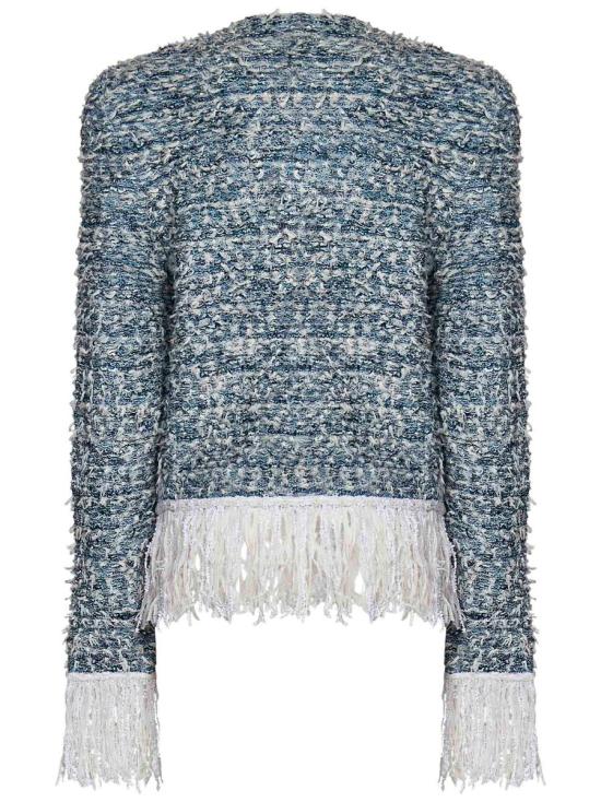  발망 자켓 CF1SK056KF88 SLJ LIGHT BLUE WHITE - BALMAIN