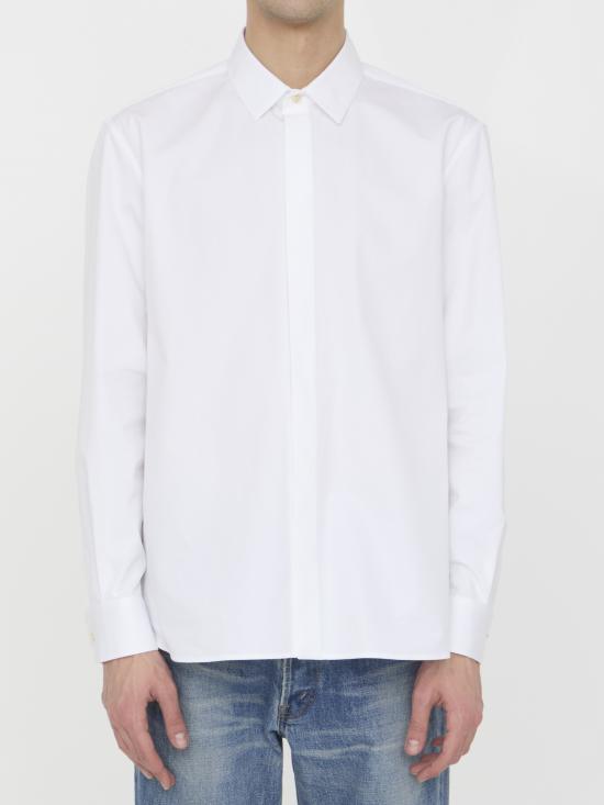  생로랑 긴팔 긴팔 셔츠 564269 WHITE