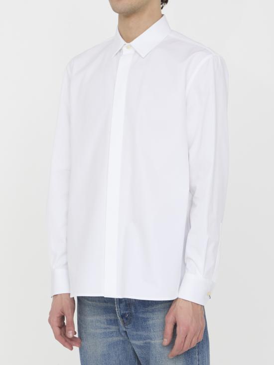  생로랑 긴팔 긴팔 셔츠 564269 WHITE - SAINT LAURENT