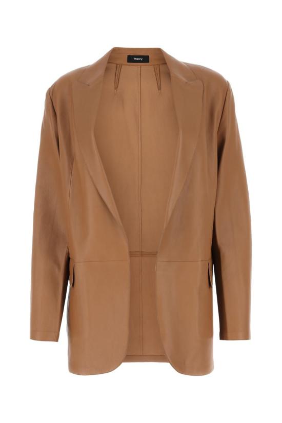  띠어리 가죽 자켓 M1000109 D2W BROWN