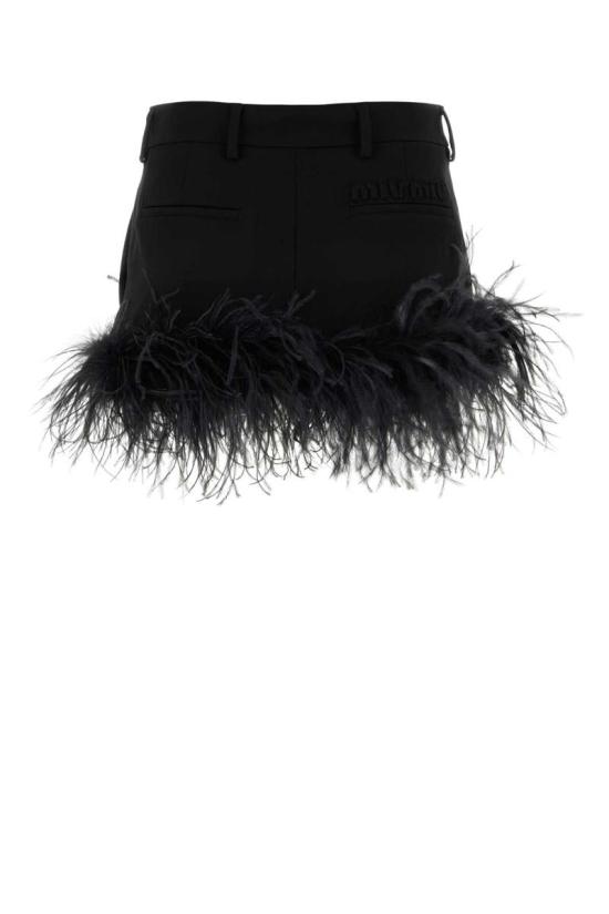  미우미우 숏 스커트 MG2132SOOO1378 F0002 Black - MIU MIU