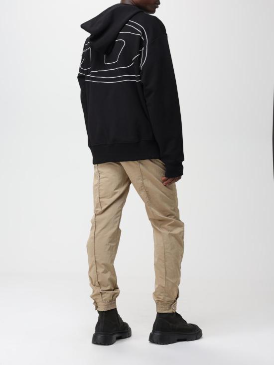  디젤 후드 티셔츠 A113040GYCJ 9XX Black - DIESEL