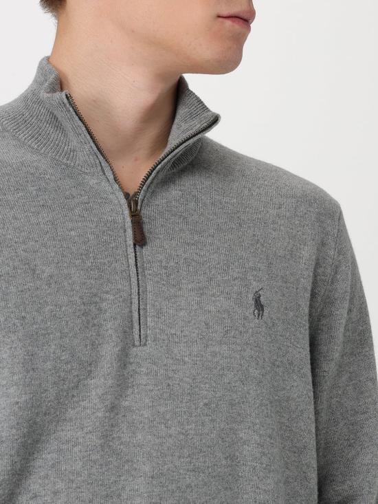 26FW 폴로 랄프로렌 집업 니트 710876756 009 Grey - RALPH LAUREN