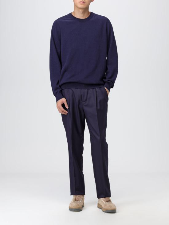 25FW 브루넬로 쿠치넬리 스웨터 M2200100 CW425 Blue - BRUNELLO CUCINELLI