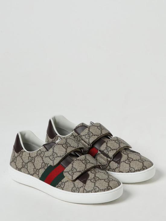 26SS [키즈] 구찌 스니커즈 463091FACYF 9753 Beige - GUCCI