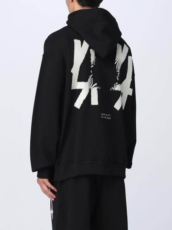 25FW 44레이블 후드 티셔츠 B0030277FA139 P274 Black - 44 LABEL