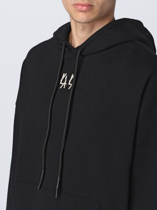 25FW 44레이블 후드 티셔츠 B0030277FA139 P274 Black - 44 LABEL