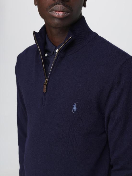 26FW 폴로 랄프로렌 집업 니트 710876756 001 Navy - RALPH LAUREN