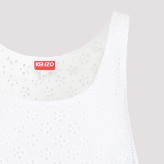  겐조 미디 미디 원피스 FE52RO2599K1 WHITE - KENZO