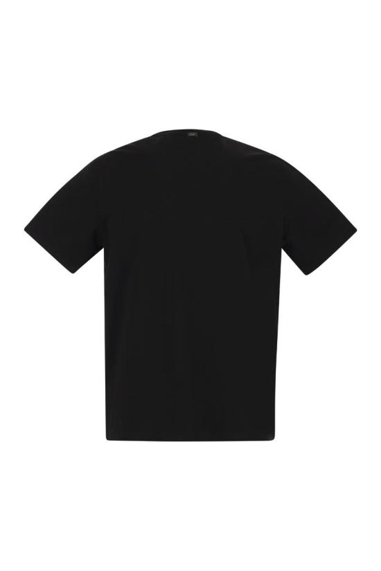 26FW 에르노 슈퍼파인 코튼 스트레치 티셔츠 JG000174U52003 9300 BLACK - HERNO