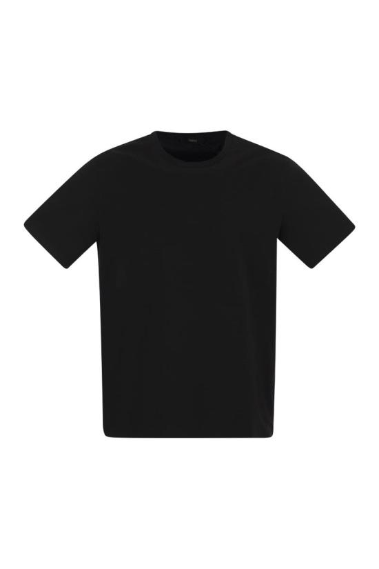 26FW 에르노 슈퍼파인 코튼 스트레치 티셔츠 JG000174U52003 9300 BLACK
