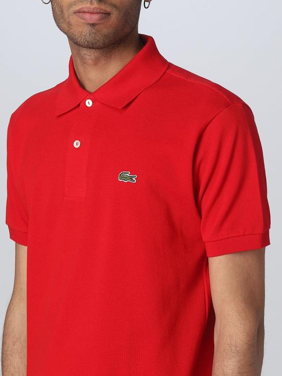 25FW 라코스테 클래식 핏 피케 폴로 셔츠 L1212 240 Red - LACOSTE