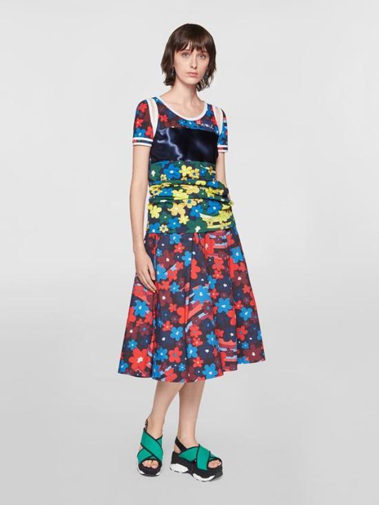  마르니 숏 원피스 THJE0216QXUTCZ71RFV72 - MARNI