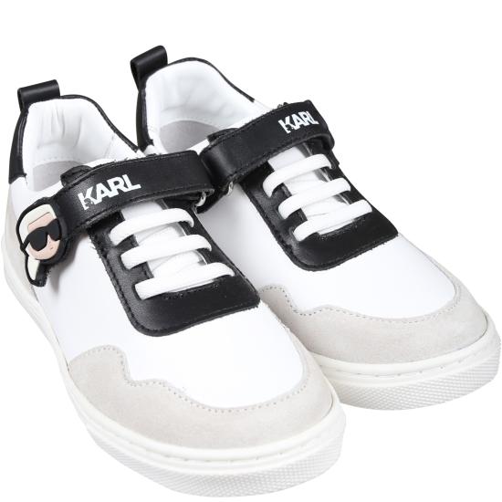  [키즈] 칼라거펠트 스니커즈 Z30015 09B WHITE - KARL LAGERFELD