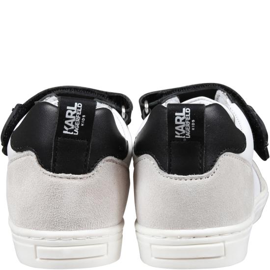  [키즈] 칼라거펠트 스니커즈 Z30015 09B WHITE - KARL LAGERFELD