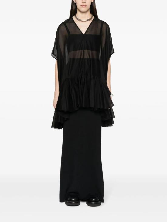  릭 오웬스 미디 미디 원피스 RP01D2572 BLACK - RICK OWENS