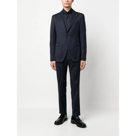  발바 긴팔 긴팔 셔츠 PZ2710U I1U13P01 0001 BLUE - BARBA