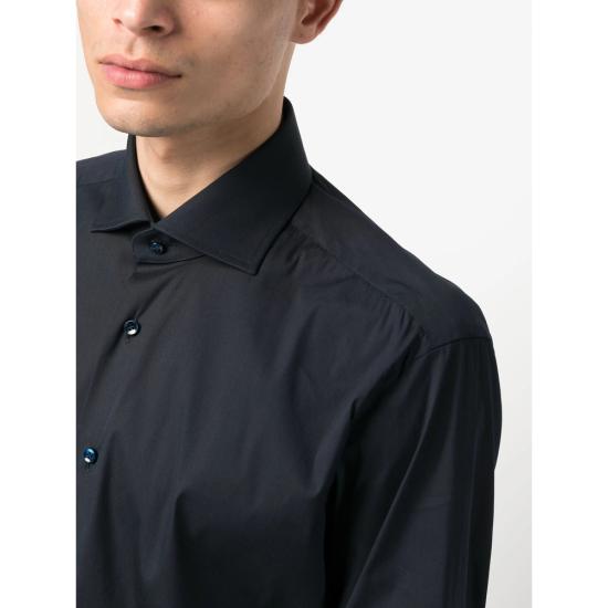  발바 긴팔 긴팔 셔츠 PZ2710U I1U13P01 0001 BLUE - BARBA