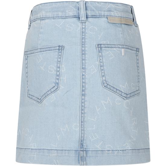  [키즈] 스텔라 맥카트니 스커트 TU7B01 Z1917 600BC DENIM - STELLA MCCARTNEY