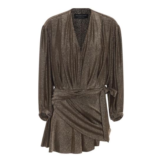  발렌시아가 숏 원피스 772748TPV271075 GOLDEN