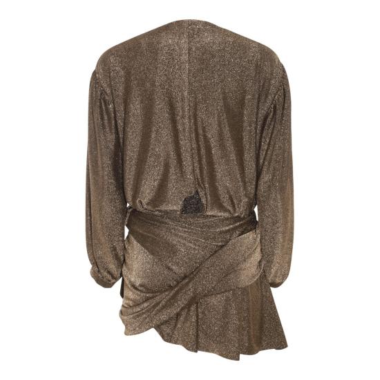  발렌시아가 숏 원피스 772748TPV271075 GOLDEN - BALENCIAGA