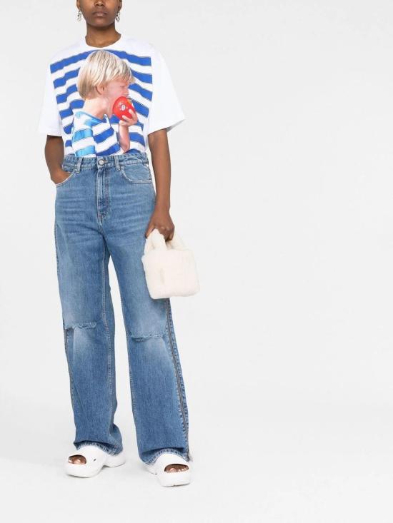  스텔라 맥카트니 데님 스트레이트 팬츠 스트레이트 팬츠 6D01293SPH274406 DENIM - STELLA MCCARTNEY