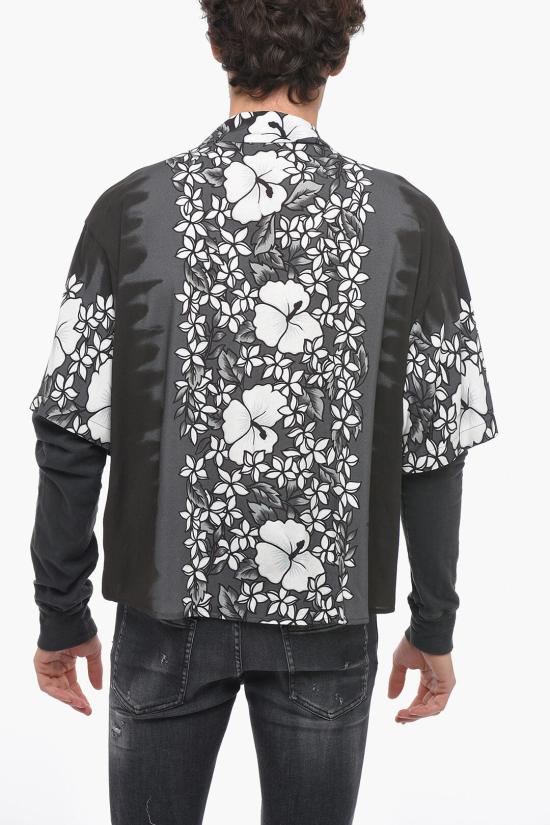  디스퀘어드2 반팔 셔츠 S74DM0677 S76641 001S Gray - DSQUARED2
