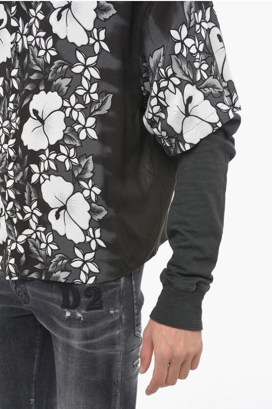  디스퀘어드2 반팔 셔츠 S74DM0677 S76641 001S Gray - DSQUARED2