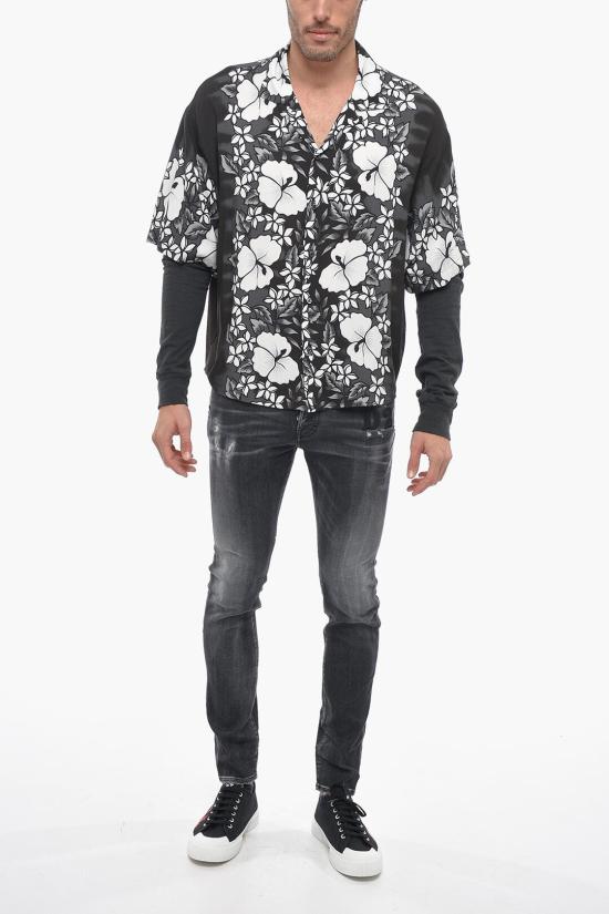  디스퀘어드2 반팔 셔츠 S74DM0677 S76641 001S Gray - DSQUARED2