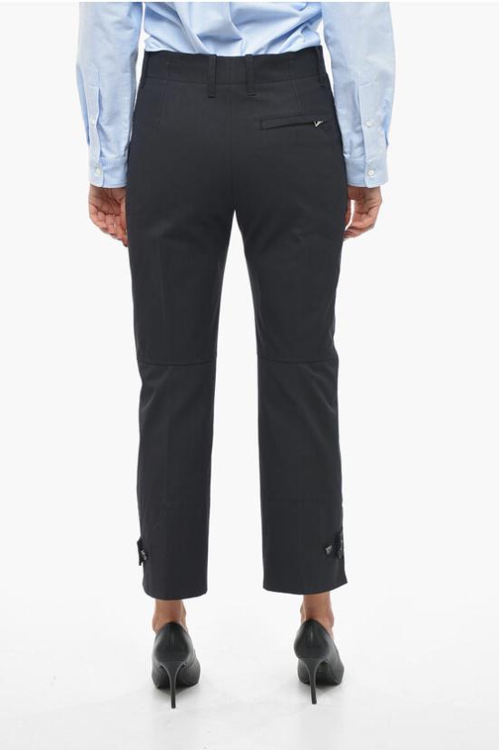  보테가베네타 스트레이트 스트레이트 팬츠 730015V2L00 4246 Blue - BOTTEGA VENETA