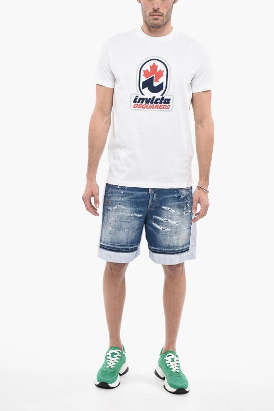  디스퀘어드2 반팔 티셔츠 S71GD1222 S22427 100 White - DSQUARED2