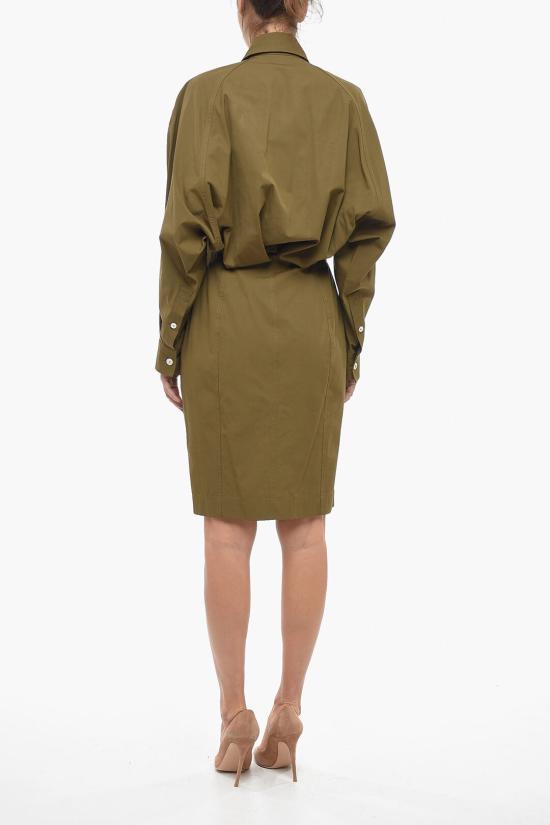  보테가베네타 미디 원피스 725635VA5Y0 9523 Brown - BOTTEGA VENETA
