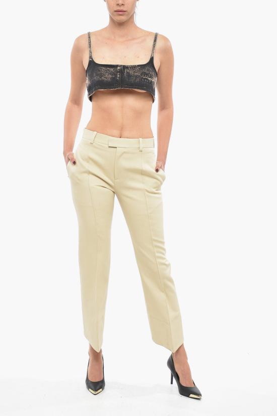  보테가베네타 스트레이트 팬츠 736981V30J0 9016 Beige - BOTTEGA VENETA