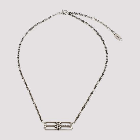 26FW 발렌시아가 BB 아이콘 네크리스 696223TZ99I 0911 METALLIC - BALENCIAGA
