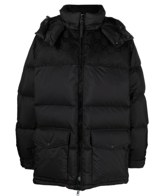  구찌 / 남성 블랙 나일론 다운 자켓 762558 Z8BNG1000 BPG