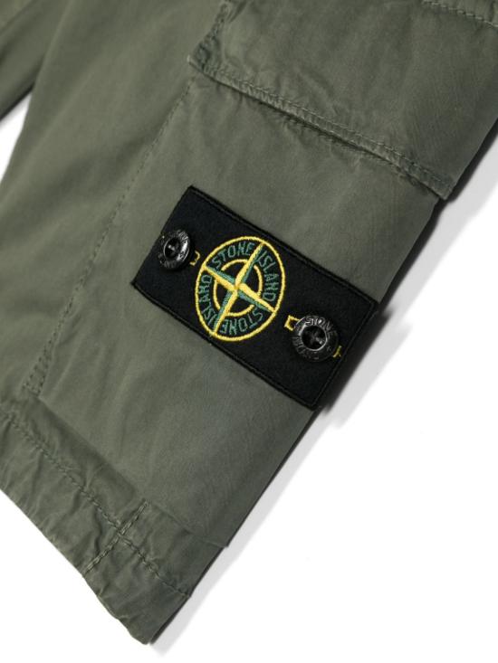  [키즈] 스톤 아일랜드 쇼츠/버뮤다 8016L0210 V0158 Green - STONE ISLAND