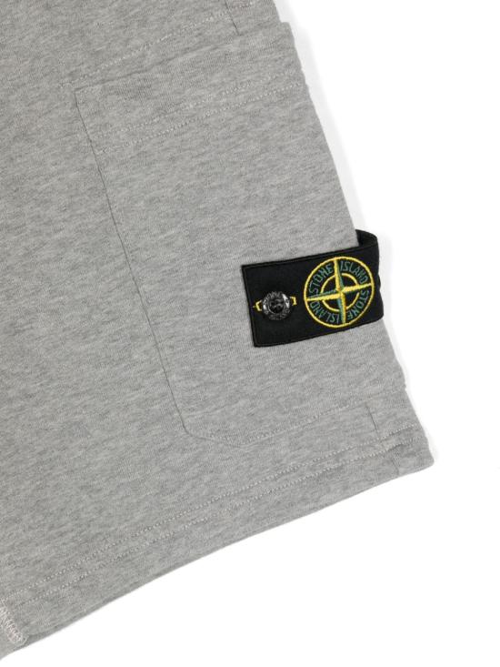  [키즈] 스톤 아일랜드 쇼츠/버뮤다 801661840 V0M64 Melange grey - STONE ISLAND
