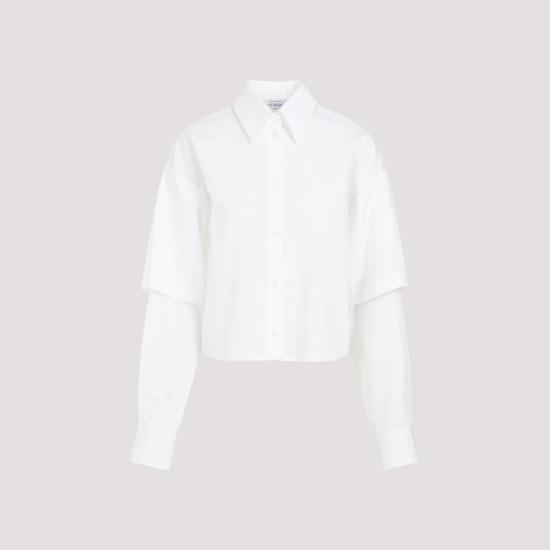  오프화이트 셔츠 OWGE022S24FAB003 0101 WHITE - OFF WHITE