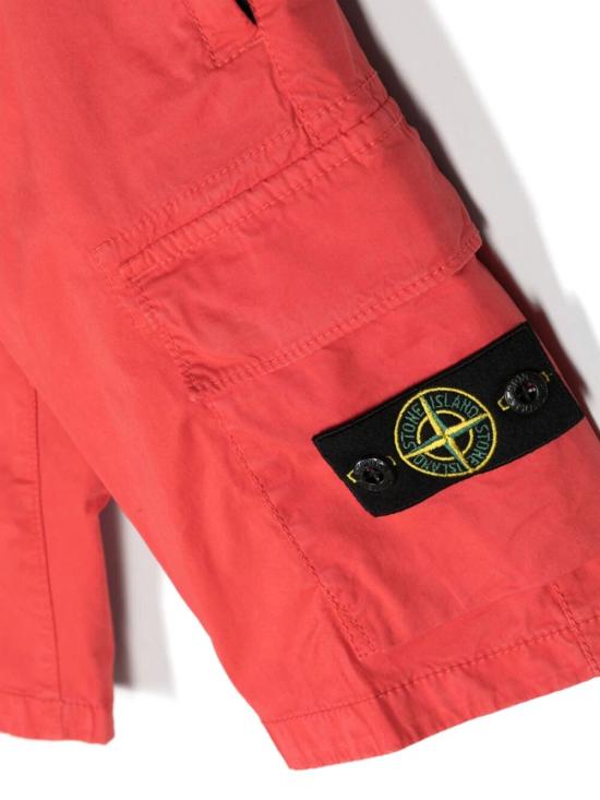  [키즈] 스톤 아일랜드 쇼츠/버뮤다 8016L0210 V0137 ORANGE RED - STONE ISLAND