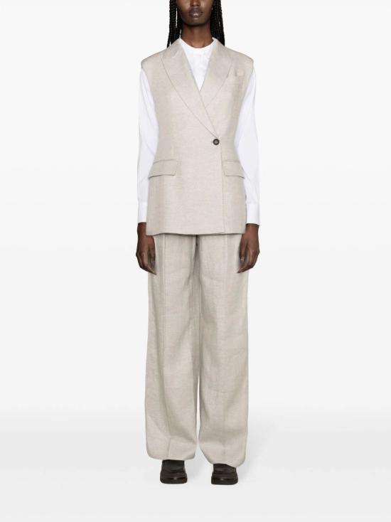  브루넬로 쿠치넬리 베스트 MH5672006 C011 LIGHT GREY - BRUNELLO CUCINELLI