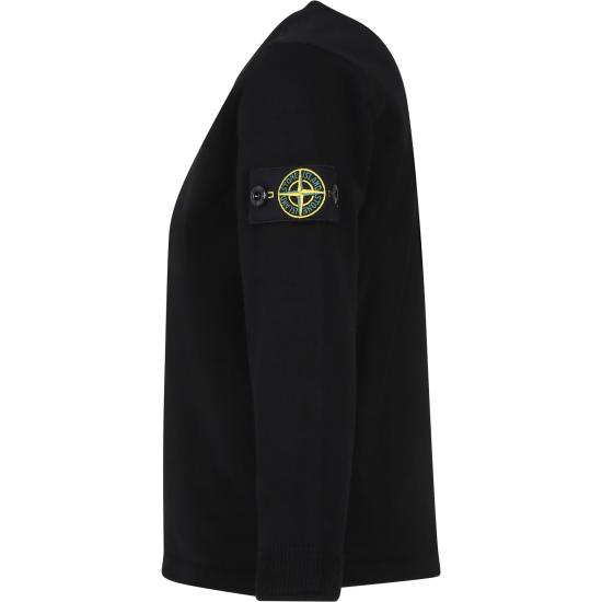 25FW [키즈] 스톤아일랜드 주니어 트레이닝 상의 8016505B9 V0029 BLACK - STONE ISLAND