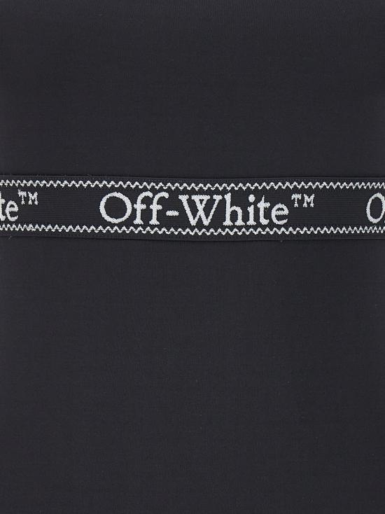 오프화이트 숏 원피스 OWVT036S24JER00110011001 White Black - OFF WHITE