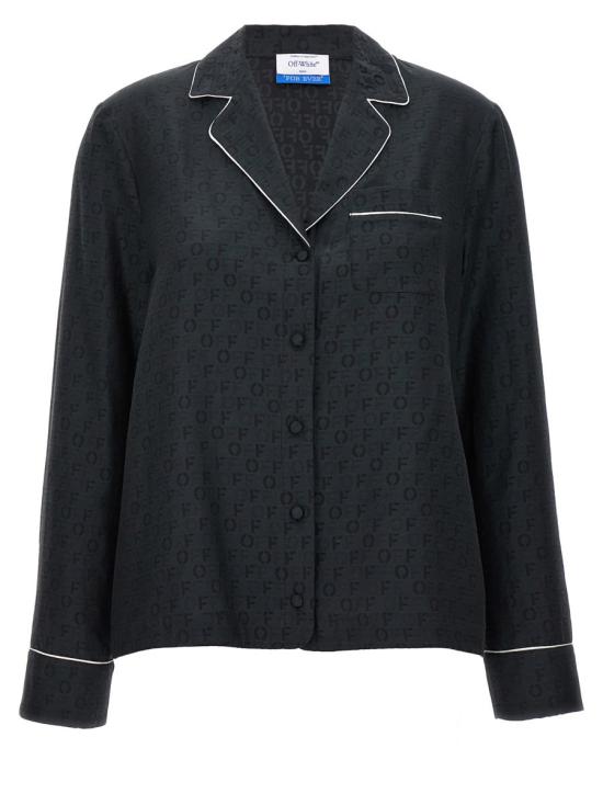  오프화이트 블라우스 OWGE016C99FAB00110001000 BLACK