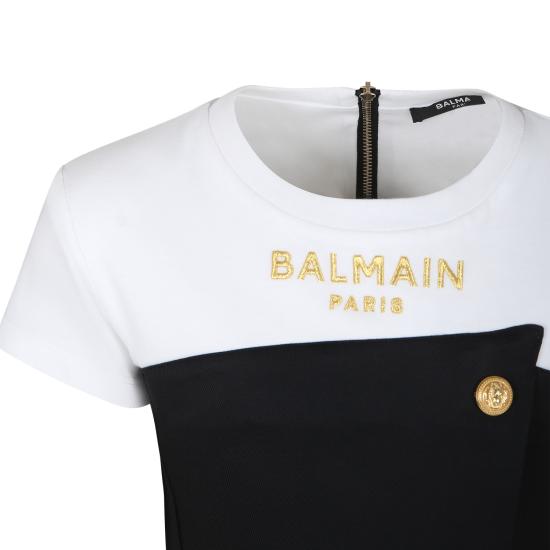  [키즈] 발망 원피스 BU1C41 I0192 930 BLACK - BALMAIN