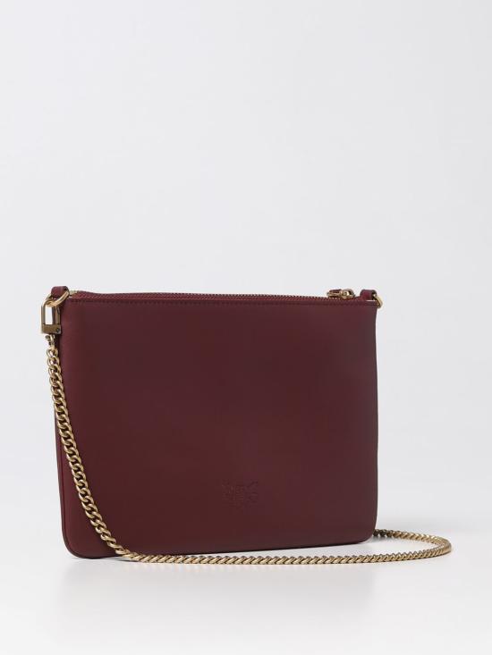 26FW 핑코 토트백 100455A0F1 WW5Q Burgundy - PINKO