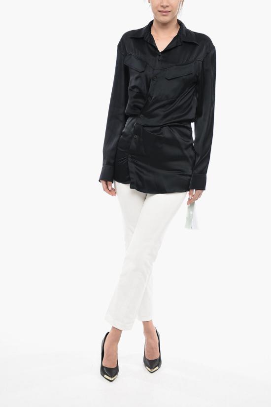  오프화이트 블라우스 OWDG001S23FAB0011000 Black - OFF WHITE