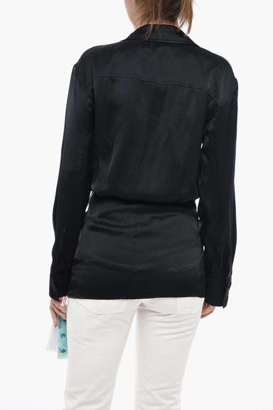  오프화이트 블라우스 OWDG001S23FAB0011000 Black - OFF WHITE