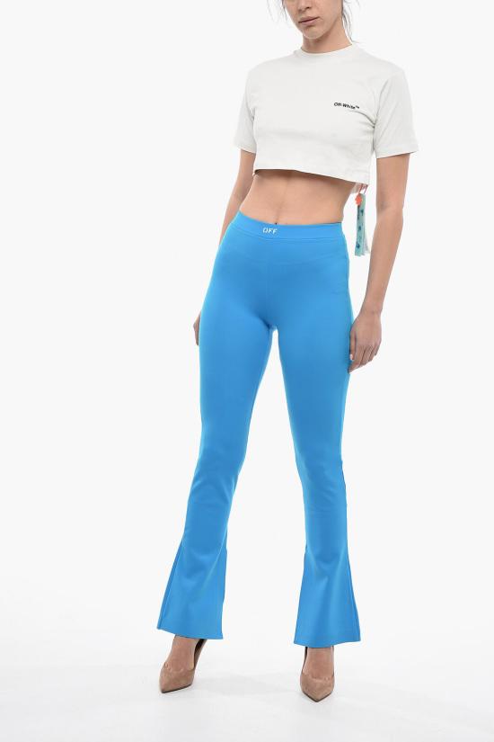  오프화이트 플레어 팬츠 OWCD023S23JER001 4900 Blue - OFF WHITE